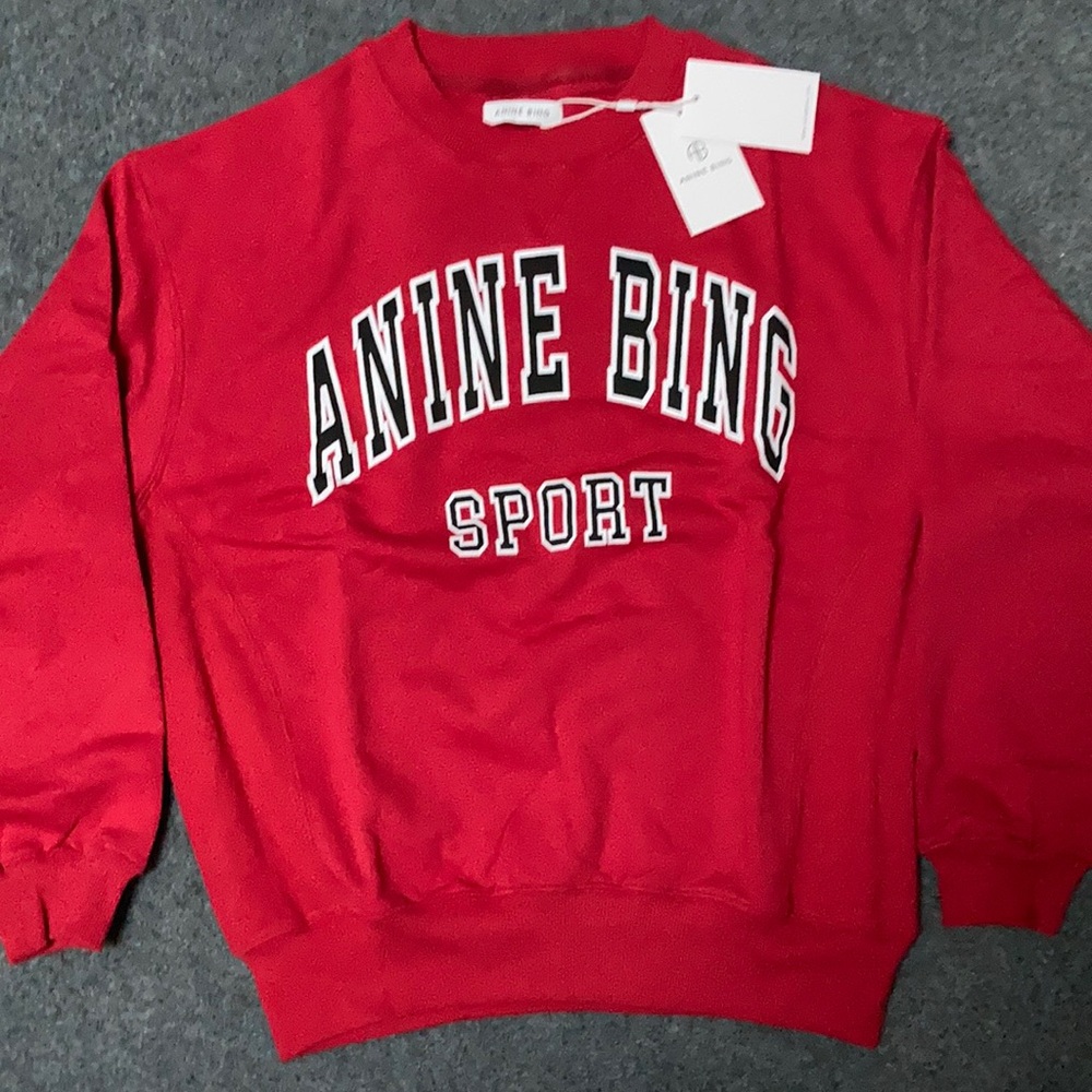 Anine Bing miles Sweatshirt Crew neck size Medium